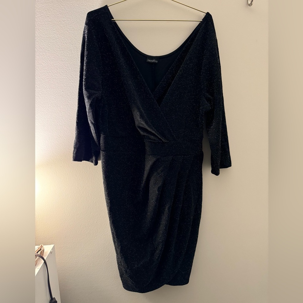 Forever 21 black sparkle plus size dress